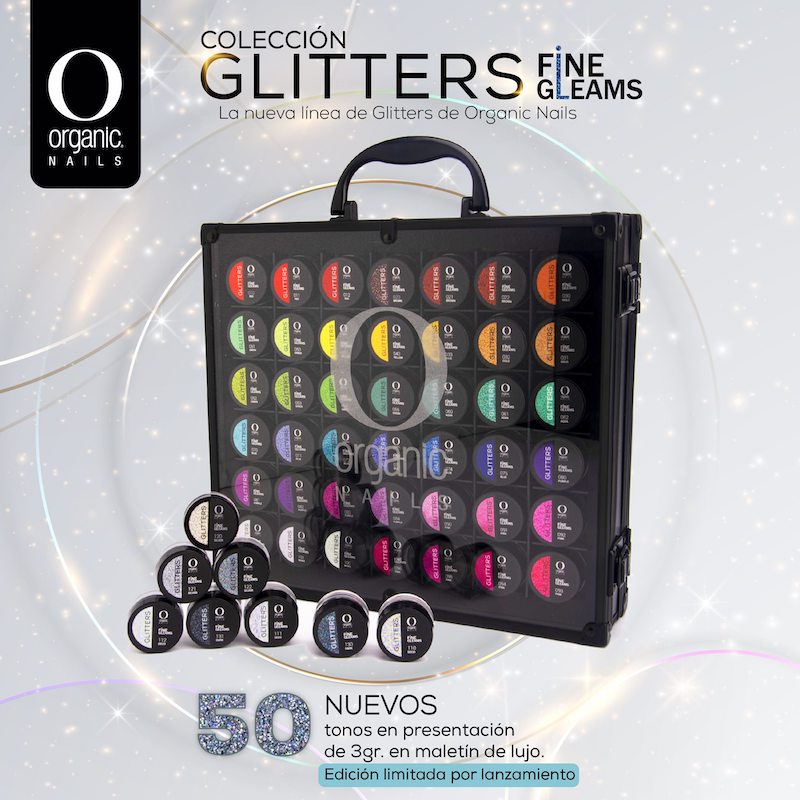 Maletín de Lujo Colección Glitters Fine Gleams Organic Nails