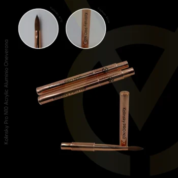 Pincel profesional Oneverona PRO 10 de aluminio para uñas acrílicas, disponible en Tenerife, Canarias.