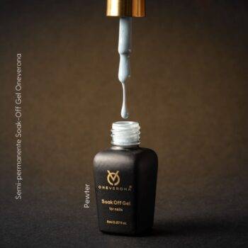Semipermanente Soak-Off Gel Pewter 8 ml Oneverona