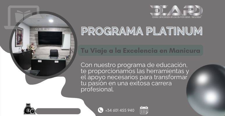 PROGRAMA PLATINUM Curso manicura Presencial y Online