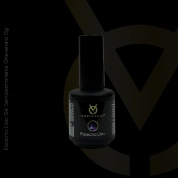 Gel semipermanente lila Espectro Oneverona 13g para manicura profesional.